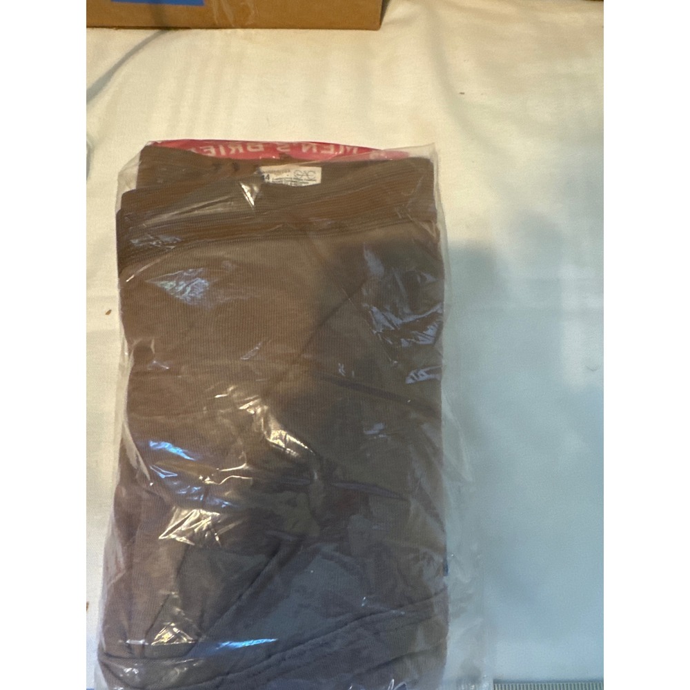 Campbellsville Apparel Co Mens 3 Pack Briefs Brown 100% Combed Cotton Size 44 - Picture 3 of 3
